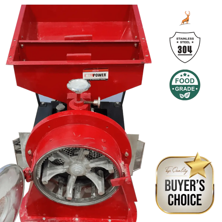 Grinding chamber close-up – Atta Chakki Machine A10